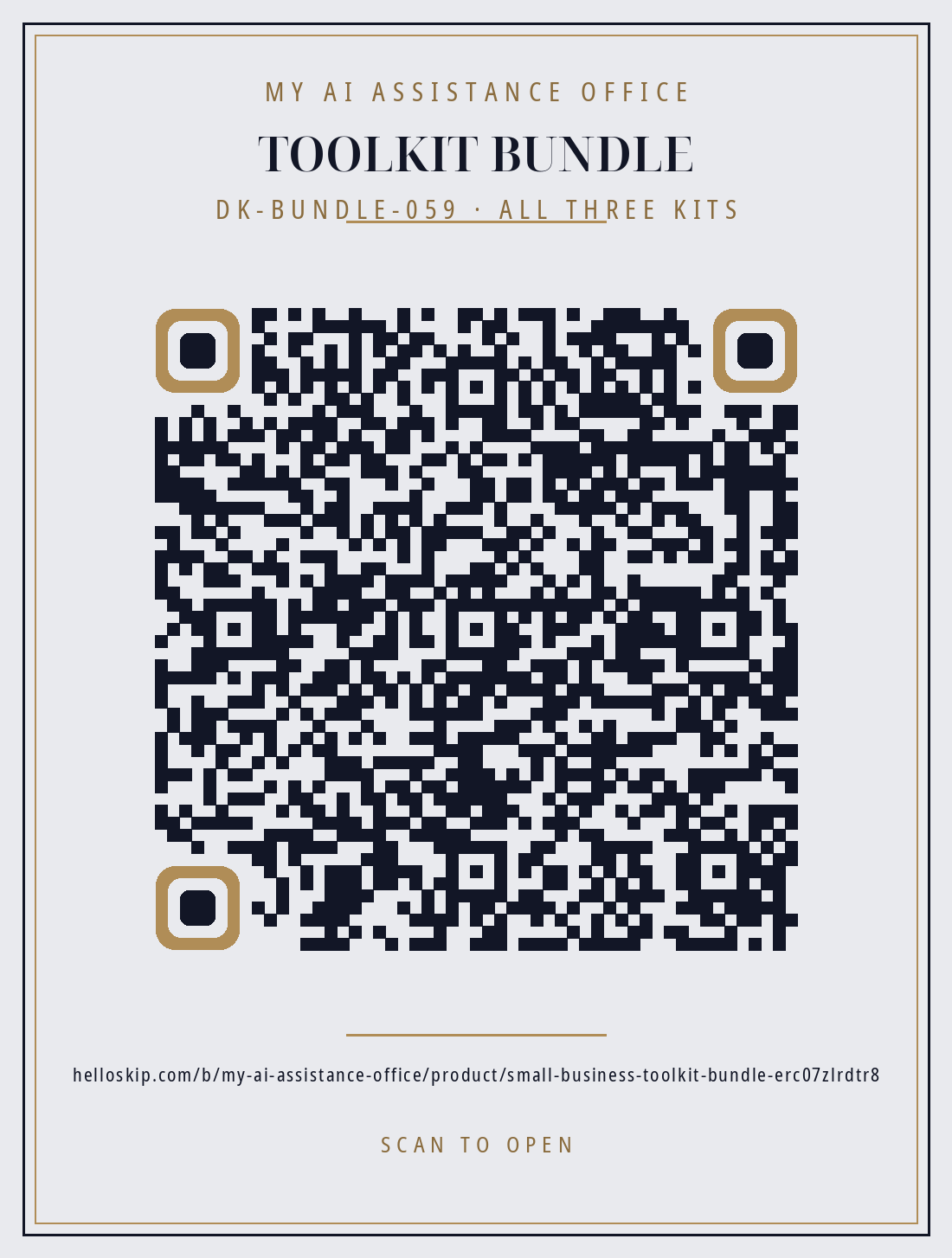 Scan to buy the Small Business Toolkit Bundle
