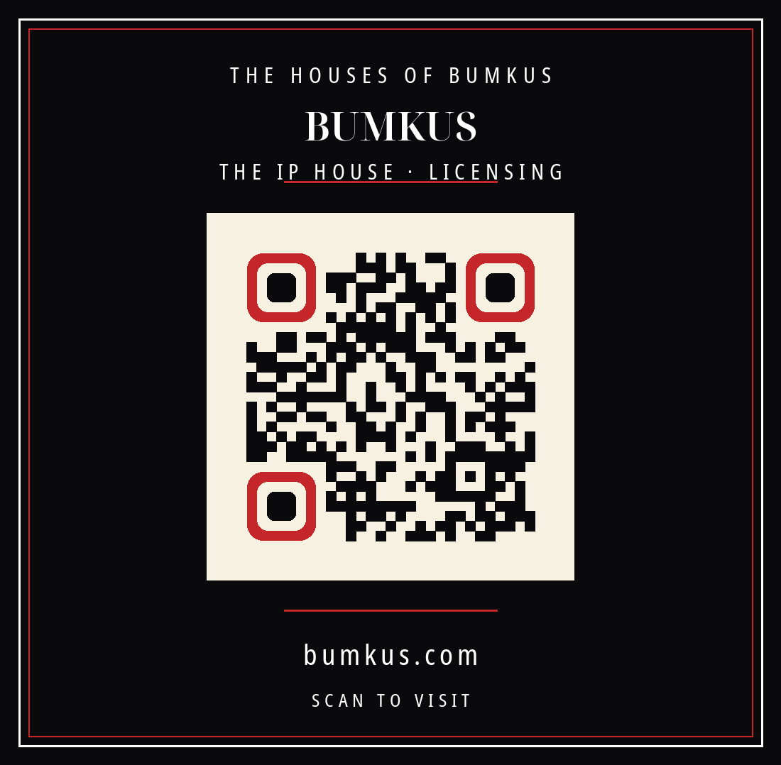 BUMKUS — QR plaque. Scan to visit bumkus.com